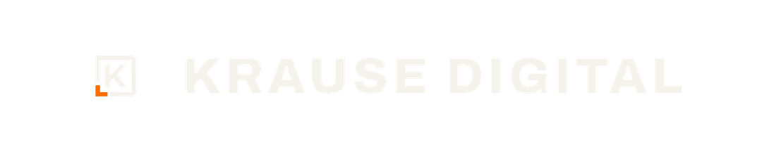 Krause Digital lockup for dark backgrounds